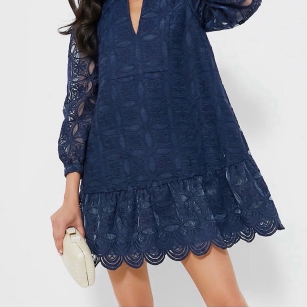 Tuckernuck Palmerston Navy Lace Dress